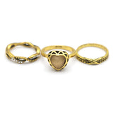 Women's Ring 3Pc - Fawn, Women, Finger Rings, Chase Value, Chase Value