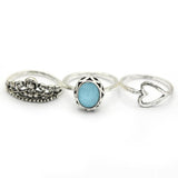Women's Ring 3Pc - Light Blue, Women, Finger Rings, Chase Value, Chase Value