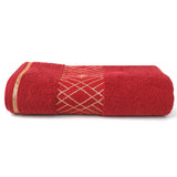 Bath Towel Greek Border - Maroon, Home & Lifestyle, Bath Towels, Chase Value, Chase Value