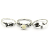 Women's Ring 3Pc - Off White, Women, Finger Rings, Chase Value, Chase Value