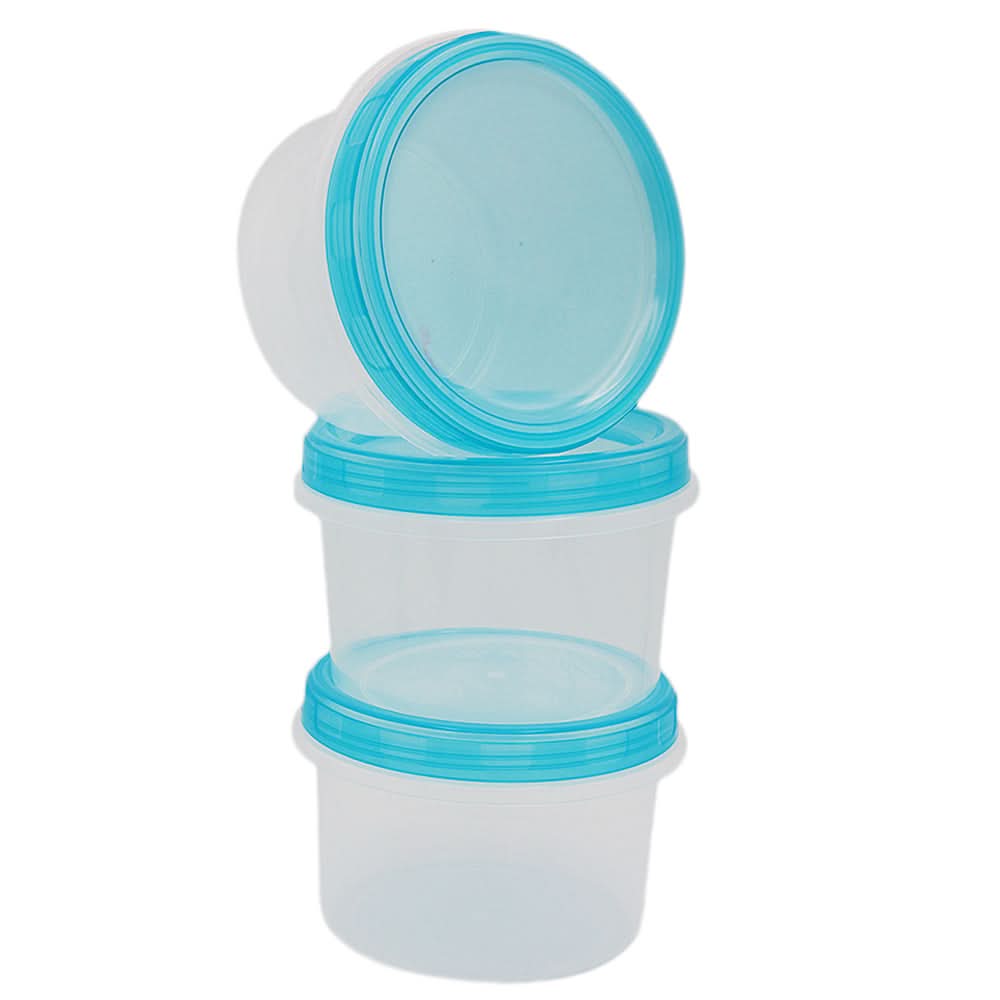 Fresh Food Keeper 3 Pcs Set - Large - Cyan, Home & Lifestyle, Storage Boxes, Chase Value, Chase Value