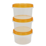 Fresh Food Keeper 3 Pcs Set - Medium - Orange, Home & Lifestyle, Storage Boxes, Chase Value, Chase Value