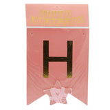Happy Birthday Chain Letters Card - Pink, Home & Lifestyle, Decoration, Chase Value, Chase Value