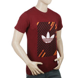 Men's Half Sleeves T-Shirt - Maroon, Men, T-Shirts And Polos, Chase Value, Chase Value