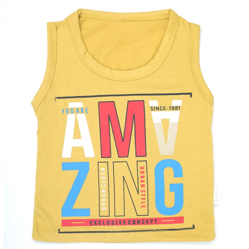 Boys Sando Shirt - Yellow, Kids, Boys Sando, Chase Value, Chase Value
