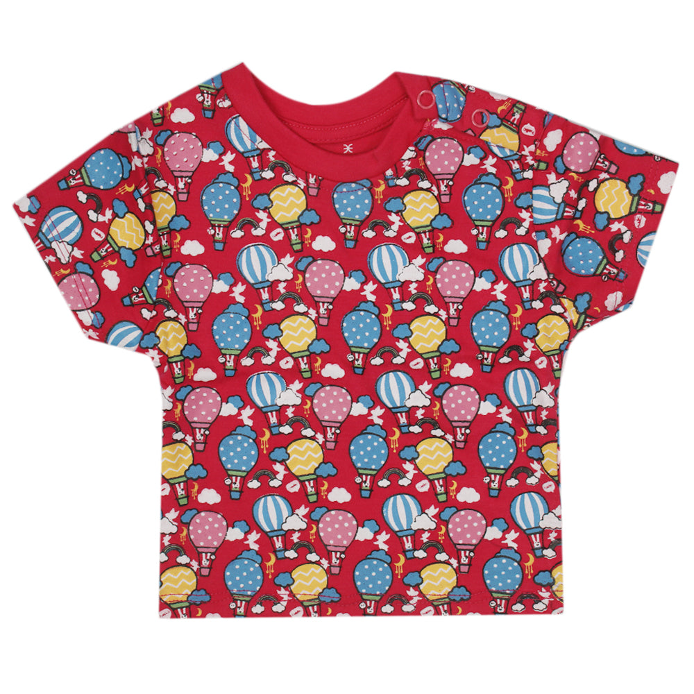 Eminent Newborn Girls T-Shirt - Dark Pink, Kids, Newborn Girls T-Shirts, Eminent, Chase Value