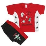 Newborn Boys Half Sleeves Suit - Red, Kids, Newborn Boys Sets And Suits, Chase Value, Chase Value