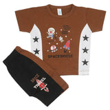 Newborn Boys Half Sleeves Suit - Dark Brown, Kids, Newborn Boys Sets And Suits, Chase Value, Chase Value