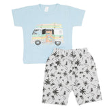Newborn Boys Half Sleeves Suit - Blue, Kids, Newborn Boys Sets And Suits, Chase Value, Chase Value