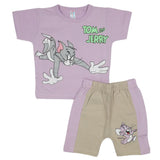 Newborn Boys Half Sleeves Suit - Purple, Kids, Newborn Boys Sets And Suits, Chase Value, Chase Value
