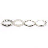 Women's Ring 4Pc - White, Women, Finger Rings, Chase Value, Chase Value