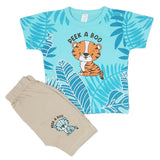 Newborn Boys Half Sleeves Suit - Sky Blue, Kids, Newborn Boys Sets And Suits, Chase Value, Chase Value