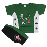 Newborn Boys Half Sleeves Suit - Green, Kids, Newborn Boys Sets And Suits, Chase Value, Chase Value