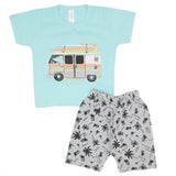 Newborn Boys Half Sleeves Suit - Sky Blue, Kids, Newborn Boys Sets And Suits, Chase Value, Chase Value
