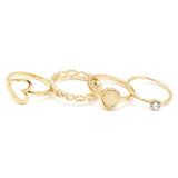 Women's Ring 4Pc - Off White, Women, Finger Rings, Chase Value, Chase Value