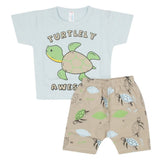 Newborn Boys Half Sleeves Suit - Blue, Kids, Newborn Boys Sets And Suits, Chase Value, Chase Value