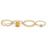 Women's Ring 4Pc - Off White, Women, Finger Rings, Chase Value, Chase Value