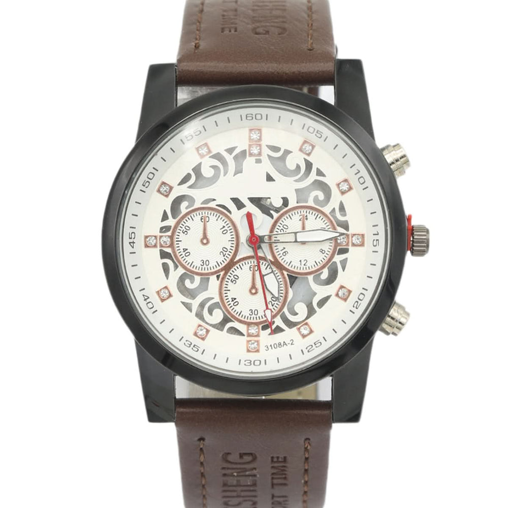 Men's Bashing Watch - Dark Brown, Men, Watches, Chase Value, Chase Value