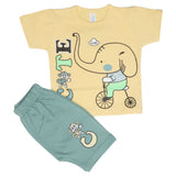 Newborn Boys Half Sleeves Suit - Yellow, Kids, Newborn Boys Sets And Suits, Chase Value, Chase Value