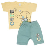 Newborn Boys Half Sleeves Suit - Yellow, Kids, Newborn Boys Sets And Suits, Chase Value, Chase Value