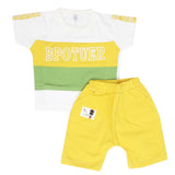 Newborn Boys Half Sleeves Suit - Yellow, Kids, Newborn Boys Sets And Suits, Chase Value, Chase Value