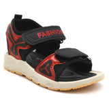 Boys Sandal - Black & Red, Kids, Boys Sandals, Chase Value, Chase Value
