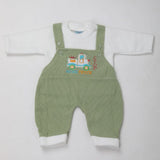 Newborn Boys Full Sleeves Romper - Green, Kids, NB Boys Rompers, Chase Value, Chase Value