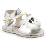 Newborn Baby Sandal Rabbit Fur - Silver, Kids, Newborn Caps, Shoes & Socks, Chase Value, Chase Value
