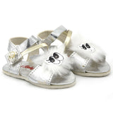 Newborn Baby Sandal Rabbit Fur - Silver, Kids, Newborn Caps, Shoes & Socks, Chase Value, Chase Value
