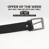 Men's Belt 843 - Black, Men, Belt, Chase Value, Chase Value