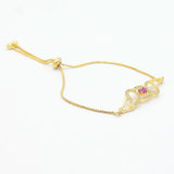 Women's American Diamond Bracelet - Red, Women, Bangles & Bracelets, Chase Value, Chase Value
