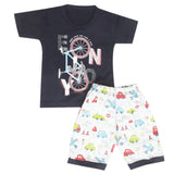 Boys Half Sleeves Short Suit - Navy Blue, Kids, Boys Sets And Suits, Chase Value, Chase Value
