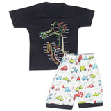 Boys Half Sleeves Short Suit - Navy Blue, Kids, Boys Sets And Suits, Chase Value, Chase Value