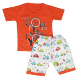 Boys Half Sleeves Short Suit - Orange, Kids, Boys Sets And Suits, Chase Value, Chase Value