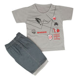 Boys Half Sleeves Short Suit - Grey, Kids, Boys Sets And Suits, Chase Value, Chase Value