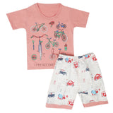 Boys Half Sleeves Short Suit - Pink, Kids, Boys Sets And Suits, Chase Value, Chase Value
