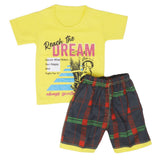 Boys Half Sleeves Short Suit - Yellow, Kids, Boys Sets And Suits, Chase Value, Chase Value