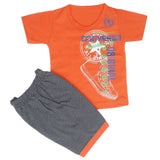 Boys Half Sleeves Short Suit - Orange, Kids, Boys Sets And Suits, Chase Value, Chase Value