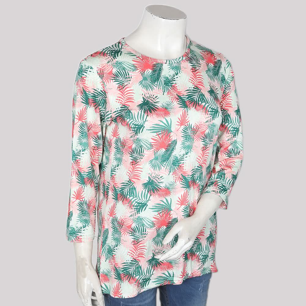 Women's Knitted Top With Cut Daman - Multi, Women, T-Shirts And Tops, Chase Value, Chase Value