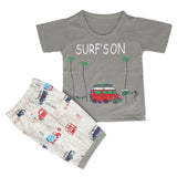 Boys Half Sleeves Short Suit - Grey, Kids, Boys Sets And Suits, Chase Value, Chase Value