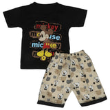 Boys Half Sleeves Short Suit - Black, Kids, Boys Sets And Suits, Chase Value, Chase Value