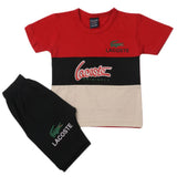 Boys Half Sleeves Short Suit - Red, Kids, Boys Sets And Suits, Chase Value, Chase Value
