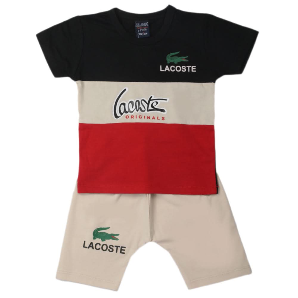 Boys Half Sleeves Short Suit - Black, Kids, Boys Sets And Suits, Chase Value, Chase Value