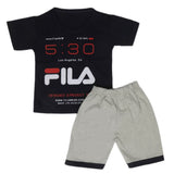 Boys Half Sleeves Short Suit - Navy Blue, Kids, Boys Sets And Suits, Chase Value, Chase Value