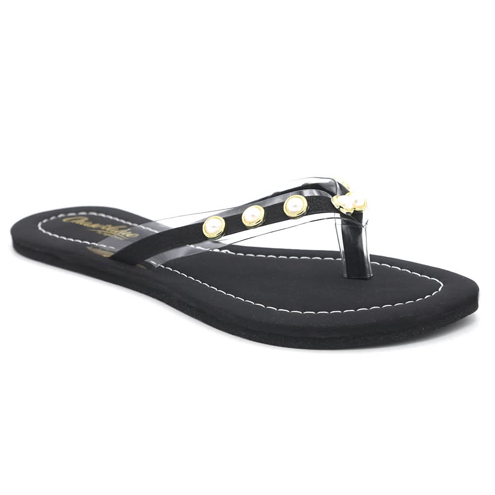 Girls Slippers J-527-A - Black, Kids, Girls Slippers, Chase Value, Chase Value