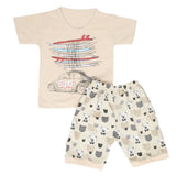 Boys Half Sleeves Short Suit - Fawn, Kids, Boys Sets And Suits, Chase Value, Chase Value