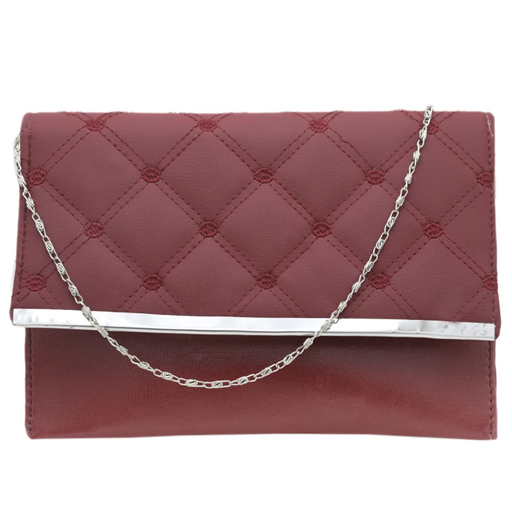 Women's Clutch - Maroon, Women, Clutches, Chase Value, Chase Value