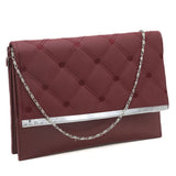 Women's Clutch - Maroon, Women, Clutches, Chase Value, Chase Value
