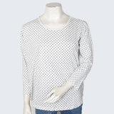 Women's Printed Full Sleeves T-Shirt - White, Women, T-Shirts And Tops, Chase Value, Chase Value