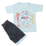 Boys Half Sleeves Short Suit - Blue, Kids, Boys Sets And Suits, Chase Value, Chase Value